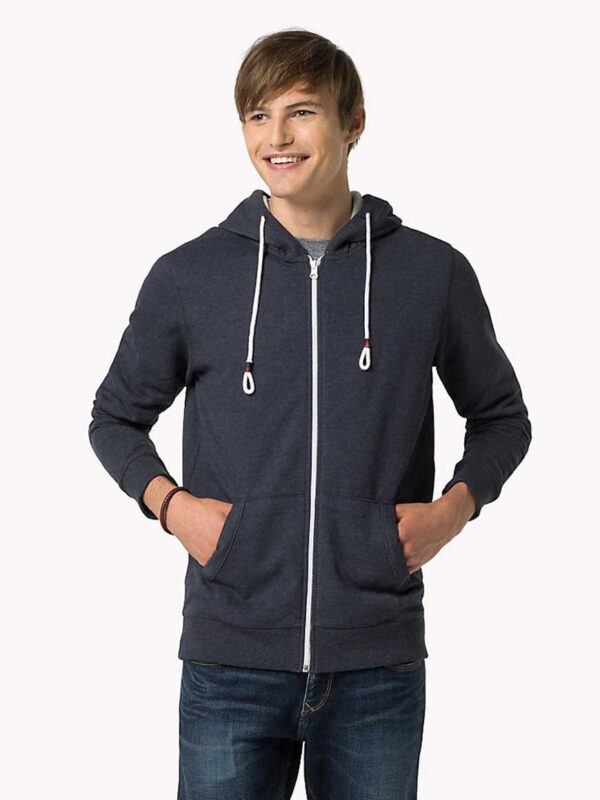 Black zip-up hoodie